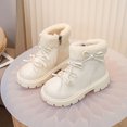 thumbnail image 5 of Eltusu Girls Winter Boots, No Slip Breathable Lace-up Thermal Kids Shoes Beige Size 11(Little Kids), 5 of 7