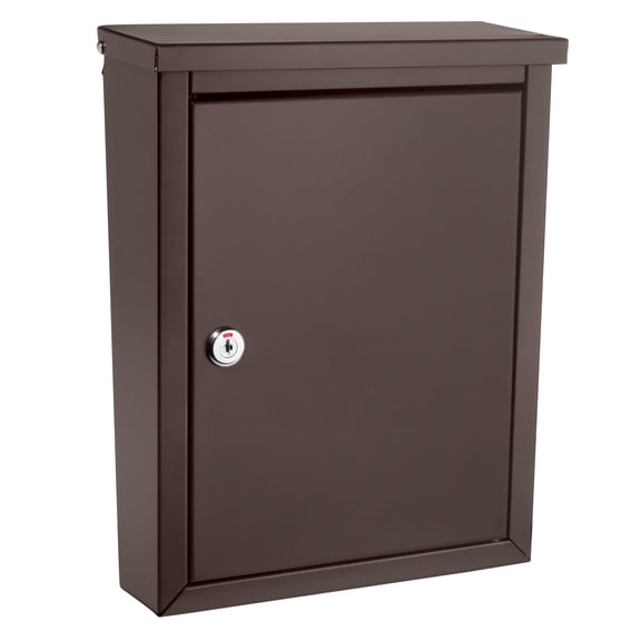Architectural Mailboxes Chelsea Locking Wall Mount Mailbox, Bronze, Small