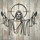 thumbnail image 2 of Cuadro Decorativo de Metal con Diseño cristo nazareth Mediano, 2 of 4