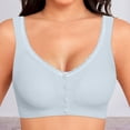 thumbnail image 5 of Gyexs Comfort Adjustable Wireless Seamless Bra For Women Supportive Everyday Wear Push Up Bras for Women, Grey, Size M, 5 of 6