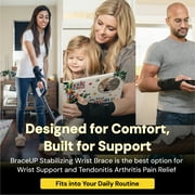 BraceUP Wrist Brace for Carpal Tunnel Relief – Right Hand Stabilizer with Metal Splint(S/M, Left Hand)