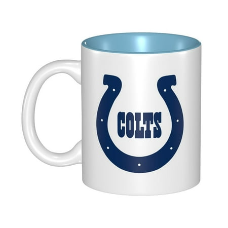 

Indianapolis_Colts 11 Oz Originality Coffee Mugs Large Water Mugs With Handle Porcelain Coffee Cup Thank You Gifts For Mom Dad And Friends Sky Blue