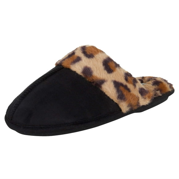 Pantuflas Jessica Simpson cómodas con espuma viscoelástica y peluche sintético para mujer