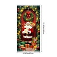 thumbnail image 3 of PuSpu Christmas Door Cover 35x72 Inch 1pc Multicolor Polyester Santa Claus Hanging Door Curtain Wall Tapestry Holiday Party Decoration Durable Festive Indoor Outdoor Decor, 3 of 6