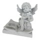 thumbnail image 4 of Figura de querubín para portavelas de té, estatua conmemorativa de repisa de velas, candelabro de ángel para gabinete, bautizo, cena, hotel, Pascua, 4 of 7