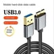 thumbnail image 2 of Cable externo de unidad Cable USB Micro-b HDD Cable de datos, 0,5 m, 2 of 5