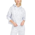 thumbnail image 2 of CALVIN KLEIN $59 Womens New Gray Printed Long Sleeve Hoodie Sweater S B+B, 2 of 3