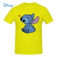 thumbnail image 2 of Disney Stitch In Love T shirt Harajuku Short Sleeve T-shirt 100% Cotton Graphics Tshirt Brands Tee Top6XL Gao Jinjia LED, 2 of 2