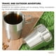 thumbnail image 2 of GOOHOCHY Taza de acero inoxidable, taza de metal, taza de agua con asa plegable para senderismo y camping., 2 of 8