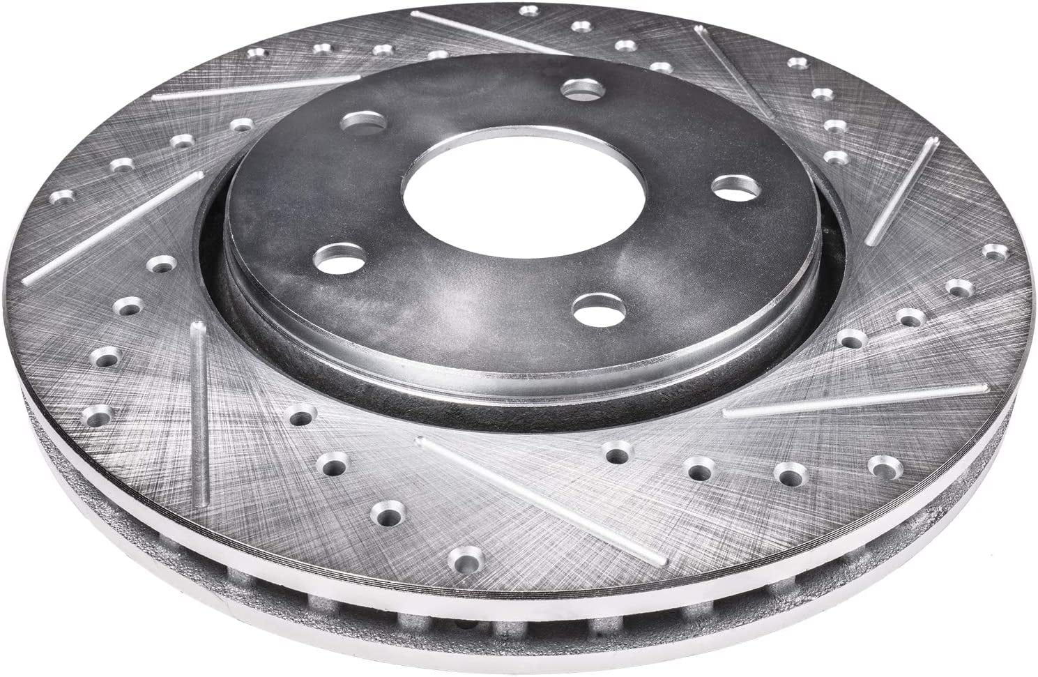 Detroit Axle - 305mm Front Drilled Disc Brake Rotors for Hyundai Sonata Elantra Tucson Veloster Kona Kia Optima Forte Forte5 Sportage Seltos Niro EV