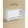 thumbnail image 3 of Shoe Cabinet, 3-Tier Shoe Storage Organizer, Shoe Shelf, Modern Country Cabinet, Freestanding Cabinet with Height-Adjustable Shelf, 13.8 x 47.2 x 27.6 Inches, Entryway, Green, 3 of 16