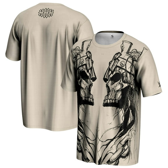 Men's ProSphere Tan Triple H Skull King Mirror T-Shirt