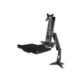 thumbnail image 2 of StarTech.com Bras pour Moniteur Assis-Debout, Support de Bureau Réglable pour Poste de Travail Assis-Debout pour un Seul Écran VESA de 34 Pouces, Convertisseur Ergonomique Articulé pour Bureau Debout avec Plateau pour Clavier - Bureau de Bureau Debout (ARMSTSCP1) - Trousse de Montage (Plaque de base, Colonne, Plaque à Oeillets, Plateau pour Clavier, Rondelles, Bras pour Moniteur, Support à Pince, base, Coussinet de base) - pour Moniteur / Clavier - Taille d'Écran : jusqu'à 24 Pouces - Bureau - pour P/N : Ordinateur Portable, 2 of 3