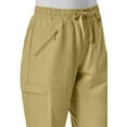 thumbnail image 2 of Maevn 7308 Pantalon Cargo pour Femmes à Taille Entièrement Élastique avec Fermeture Éclair et Poches Kaki LP, 2 of 2