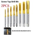 thumbnail image 6 of 2PCS Titanium Coating Screw Thread Tap Drill Bit M2- Metric Straight Flute, 6 of 6