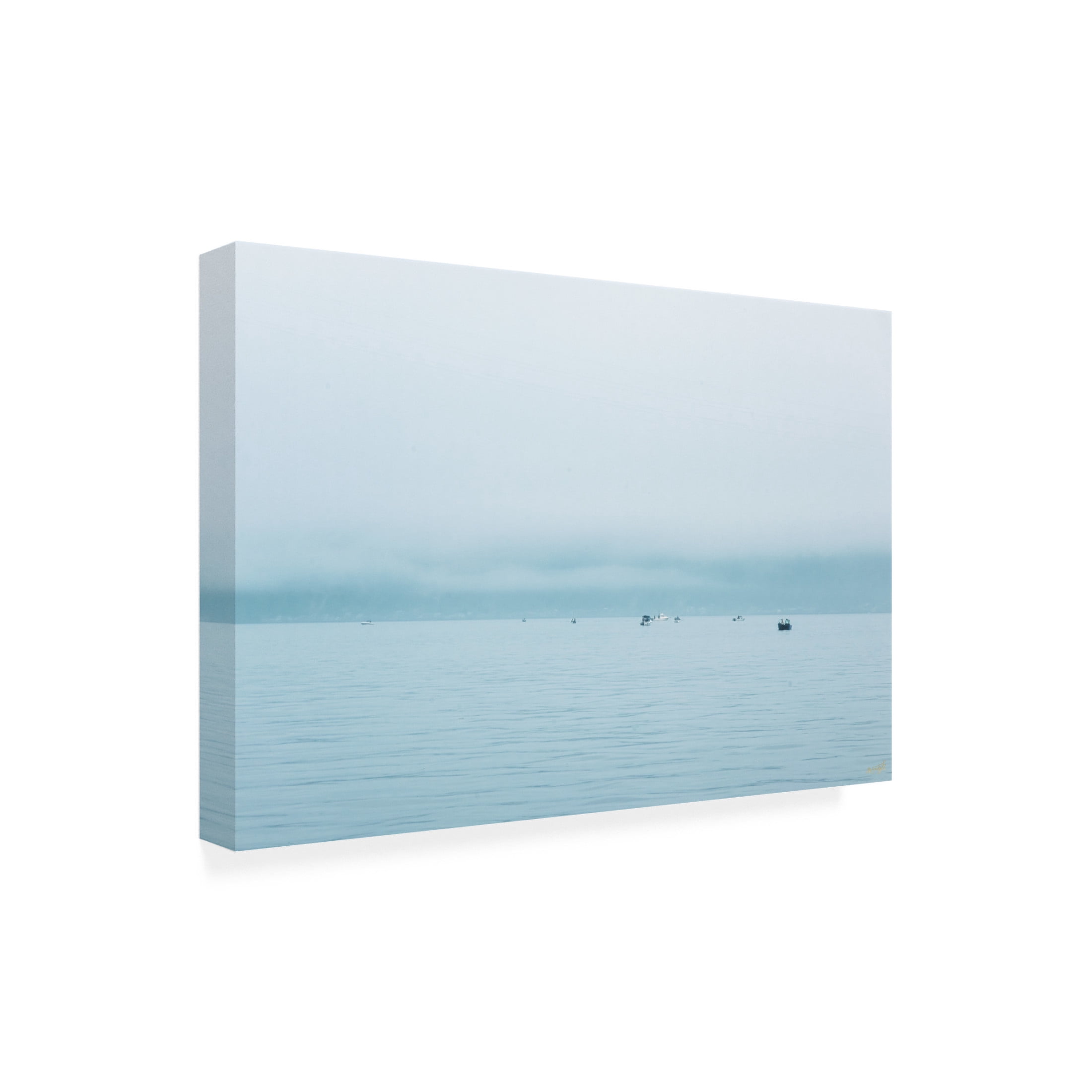 Canvas Wall Art - Life BeautifuLEE 'The Morning Catch 2' Wall Art for Living Room, Bedroom, or Office Décor by Trademark Fine Art - 47 x 30 Inches