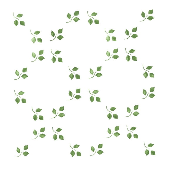Leaf Lattice Wallpaper Wall Stencil SKU #1445 by Designer Stencils
