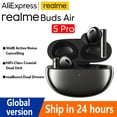 thumbnail image 2 of Versión global realme Buds Air 5 Pro TWS Auriculares inalámbricos Bluetooth 5.3 con cancelación activa de ruido de 50 dB, 2 of 5