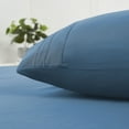 thumbnail image 5 of Pillowcases 2 Pack King Embroidered Super Soft Brushed Microfiber Solid - Denim, 5 of 7