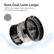 Lucci Air Bali 52 Outdoor Indoor/Outdoor Ceiling Fan with Light and Remote, Rustic Wood Ceiling Fan with Lights, Damp Rated, Energy Efficient DC Motor