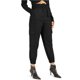 thumbnail image 1 of Pantalones cargo casuales de piel sintética para mujer INC, negro, 8, 1 of 1