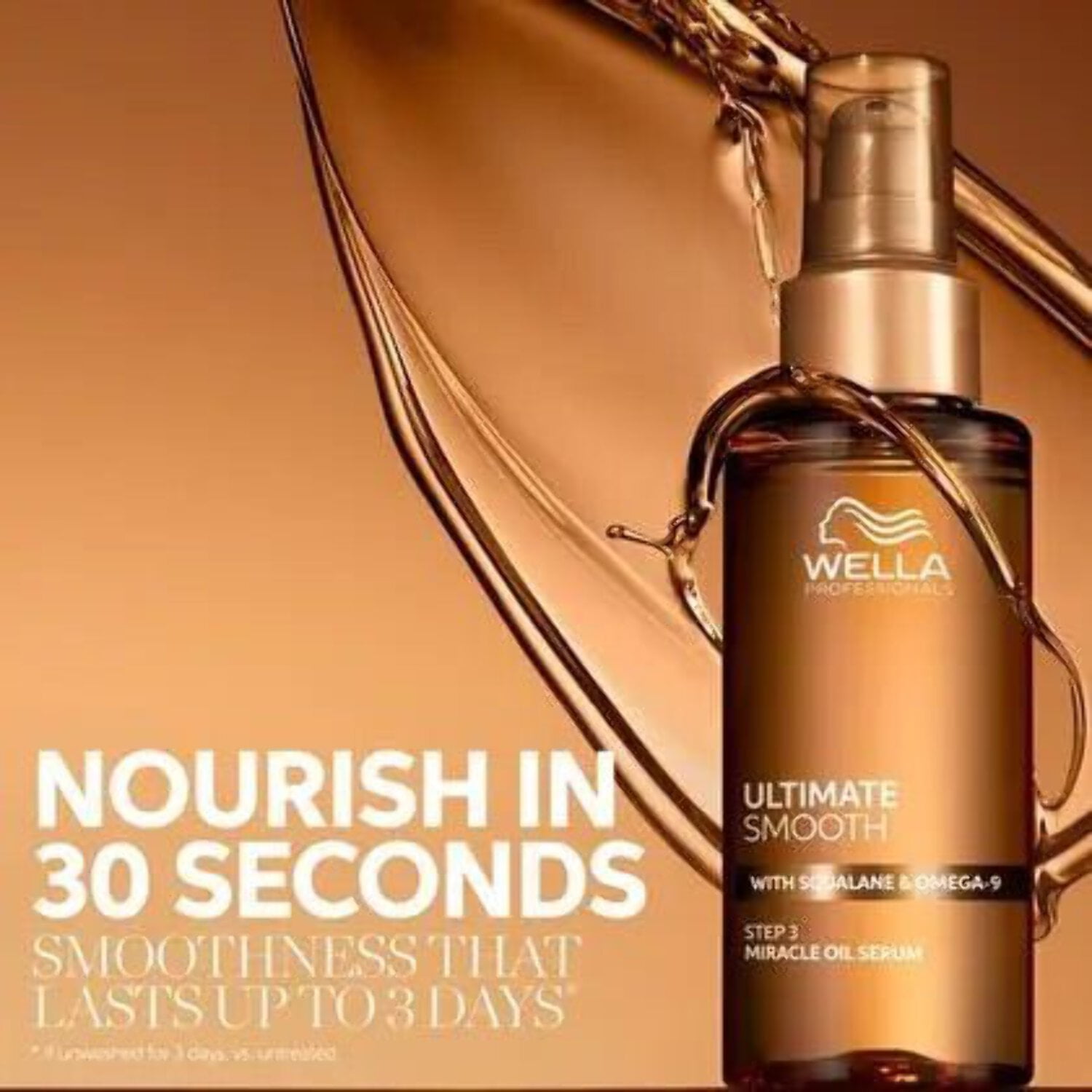 Wella Ultimate Smooth Miracle Oil Serum - 3.3 oz Nourishing Hair