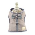 thumbnail image 2 of Pet Bowknot Harness+Leash Set for Small Dogs Penny Teddy Outdoor Clothing Color: gray Size:S, 2 of 8