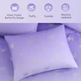 thumbnail image 4 of Amberspace gold foil Design 7-piece Bed in a Bag Comforter Set with Sheets,Purple/Silver Butterflies,Queen, 4 of 5