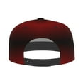 thumbnail image 4 of Fotbe Red Geometric Flat Bill Visor Cap Classic Snapback Hat Polyester Foam Trucker Hat Trucker Cap Adjustable Baseball Cap, 4 of 9