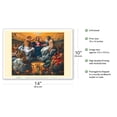 thumbnail image 2 of The Coronation of the Virgin - Vintage Religious Art by Annibale Carracci c.1595 - Master Art Print 10in x 14in, 2 of 3