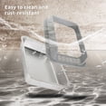 thumbnail image 4 of Stainless Steel Litter Box, Semi Enclosed High Side Cat Litter Box, Top Entry Litter Boxs for Senior Cats, Leak-Proof, Non-Sticky, Ideal for Indoor Cats Kitten, Gray/L, 4 of 6