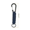 thumbnail image 2 of Uxcell Paracord Keychain, Braided Lanyard Key Clip D Rings Survival Keychains Blue, 2 of 6
