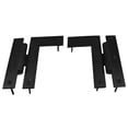 thumbnail image 5 of Renovators Supply Wrought Iron Cabinet Hinges - Black - Left and Right - Colonial Style - Rust Resistant Finish - Flush Mount, 5 of 7