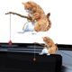 thumbnail image 3 of Sentado Pesca Pequeño Gato Ornamento Estatuilla Rium Aqua, 3 of 9