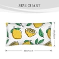 thumbnail image 2 of King Pillow Cases Standard Size - Cute Lemon Forest Green Leaves Soft Envelope Closure Microfiber Block Print Pillow Cover, Wrinkle Stain Resistant Travel Pillow Covers Standard Size 20x36in, 2 of 7