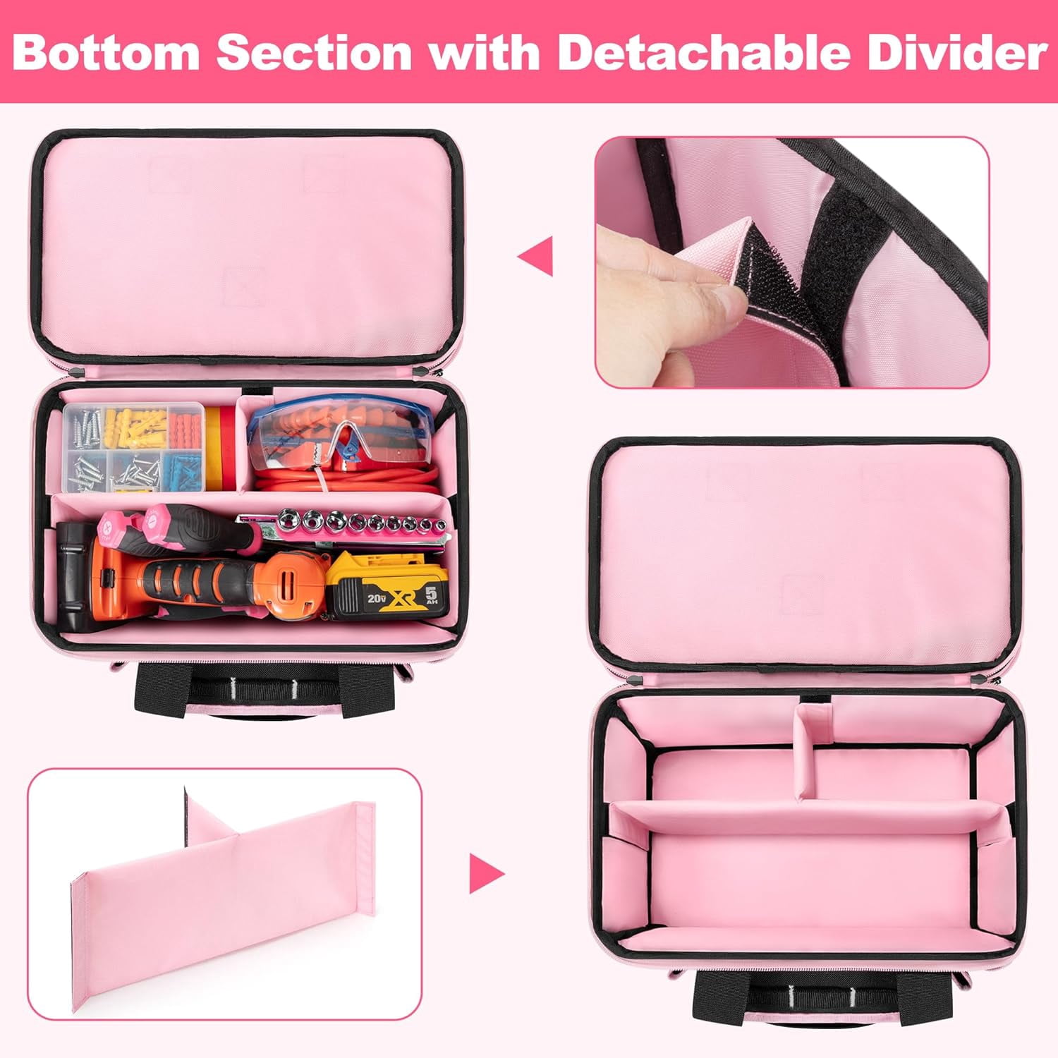 Bercom Handy Deluxe Painters Tool Bag, Water-Resistant Nylon