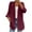 Wine, variant on Meichang Blazer Jackets for Women Basic Solid Color Blazer Dressy Lapel Collar Outwear Casual Long Sleeve Open Front Cardigan