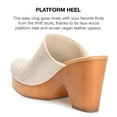 thumbnail image 4 of Journee Collection Womens Kelsy Mules Mid Block Heel Round Toe Pumps, 4 of 6