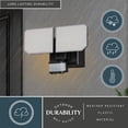 thumbnail image 6 of VAXCEL Black Motion Dusk to Dawn LED Outdoor Security Flood Light, GFCI Outlet, 6 of 17
