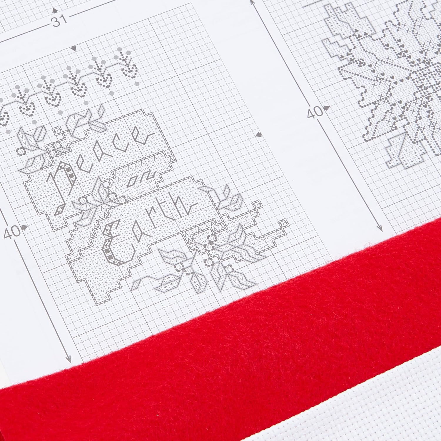Bucilla Counted Cross Stitch Kit 3.5" 30/Pkg-Tiny Stocking Ornaments (14 Count)