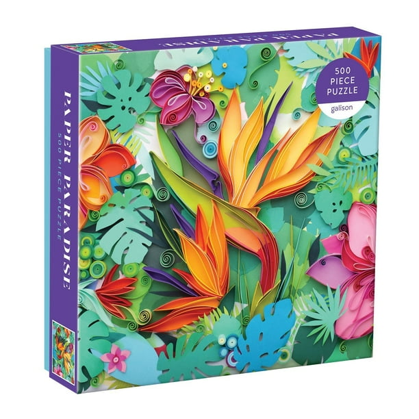 Galison - Paper Paradise - 500 Piece Jigsaw Puzzle ...