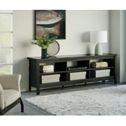 Modern 6 Cubby TV Stand for TVs up to 65 Inches,Black