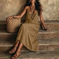 thumbnail image 5 of zbxnLI Women's Maxi Dress Spaghetti Strap Casual Loose Long Dresses with Pockets Summer Beach Vacation Sundress, 5 of 7