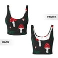 thumbnail image 6 of Uemuo Amanita Mushroom Pattern Women's Sports Bra - High Impact Support, Breathable, and Comfortable Athletic Bra for Running, Yoga, and Workouts, 6 of 9