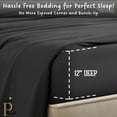 thumbnail image 3 of Olympic Queen 6-Piece Sheet Set 700-Thread Count 100% Pure Organic Cotton, 12" Deep Pockets (1 Flat, 1 Fitted, 4 Pillowcases) - Dark Grey, 3 of 7