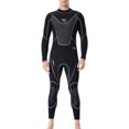 thumbnail image 1 of Naiovety Trajes de neopreno traje de buceo ultrafino de secado rápido para hombres y hombres traje de neopreno pantalones de manga larga protección Deportes acuáticos negro M Naiovety OD003281-02, 1 of 6