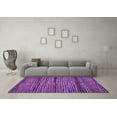 thumbnail image 3 of Ahgly Company Indoor Rectangle Abstract Purple Modern Area Rugs, 2' x 5', 3 of 4