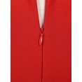 thumbnail image 7 of Fldy Womens Liturgical Praise Dance Tunic Metallic Color Block Sleeveless Irregular Hem Worship Red S, 7 of 7