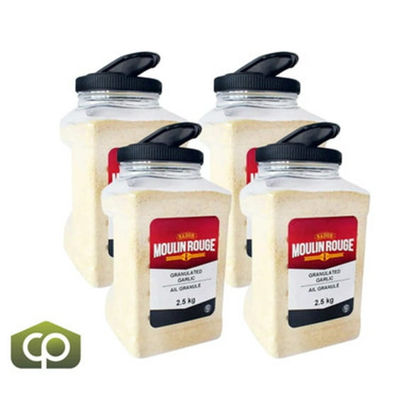 Moulin Rouge Granulated Garlic, 2.5 kg (4/Case) - Versatile Garlic Infusion