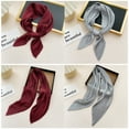 thumbnail image 3 of Neckerchief Scarf Square Decorative 4PCS Solid Color Neck Scarves Head Scarf, 3 of 10